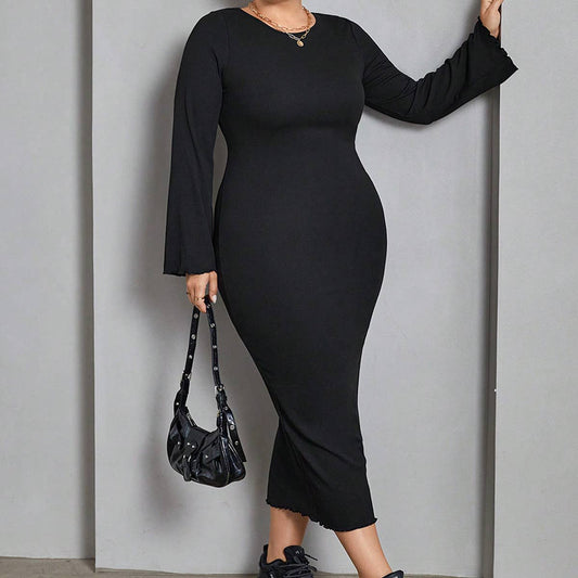 Autumn Knit Backless Dress ??Stylish & Sexy_CWDMD6039