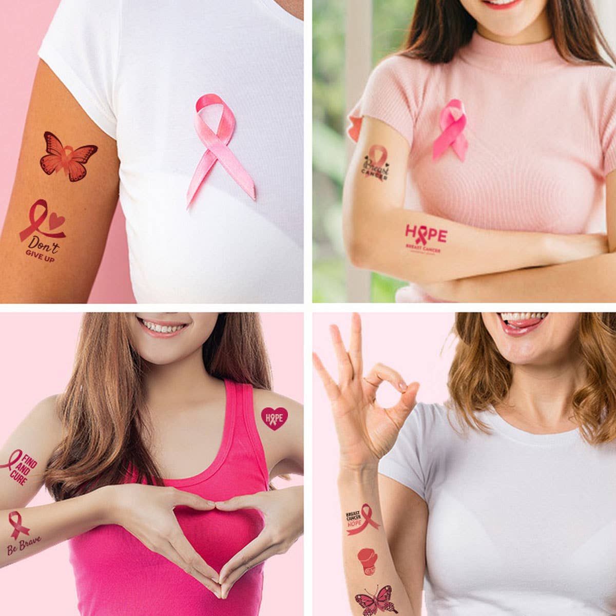Pink Ribbon Tattoos ??Breast Cancer Awareness_CWMM8380