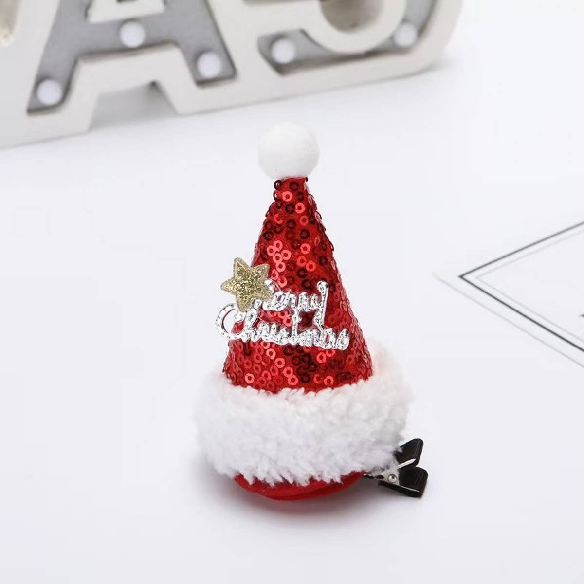 CHRISTMAS DECORATIONS SMALL HAT CHILDREN'S HAIRPIN