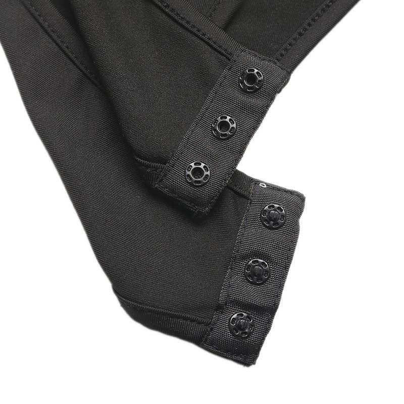 Elegant zippered stand-up collar jumpsuit