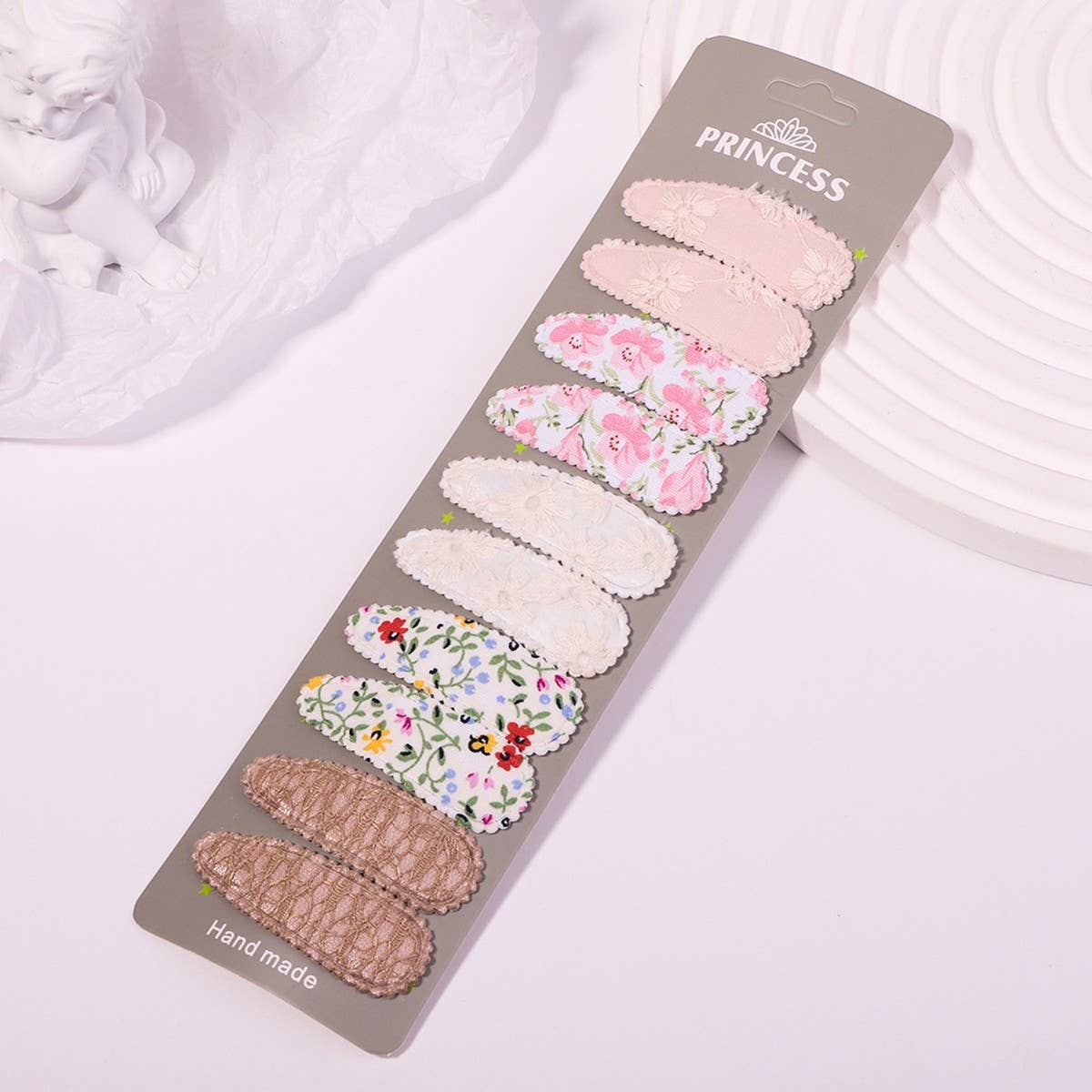 Floral Embroidered BB Clip Set ? Fresh & Cute