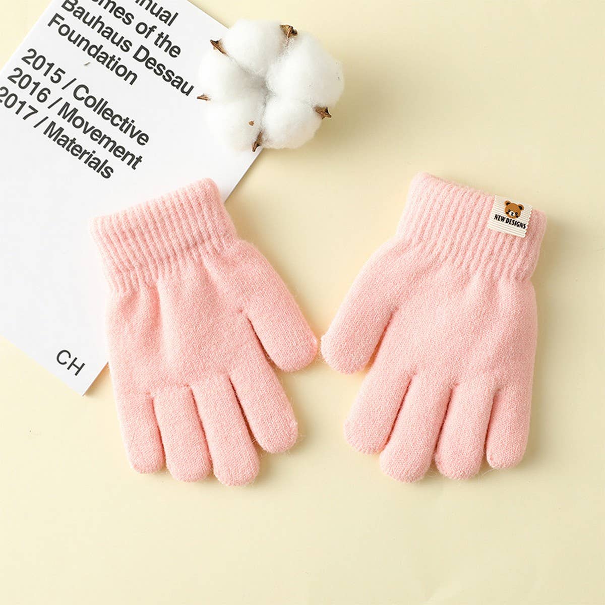 3-6 YEARS OLD CHILDREN'S WARM FIVE-FINGER GLOVES_CWMM1497
