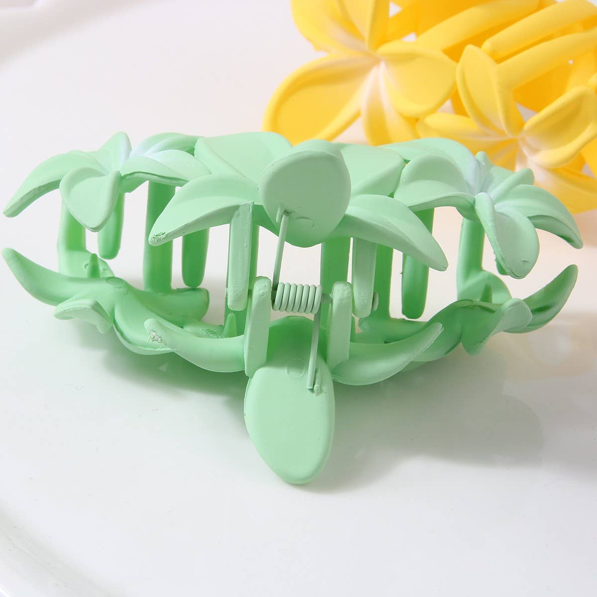 Candy Color Flower Hair Claw, Egg Flower Side Clip_CWMM5007