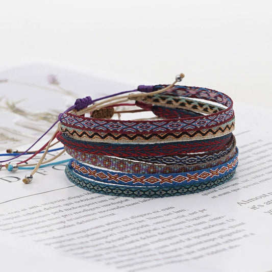 ETHNIC RETRO RIBBON HAND-WOVEN BRACELET_CWAB4618