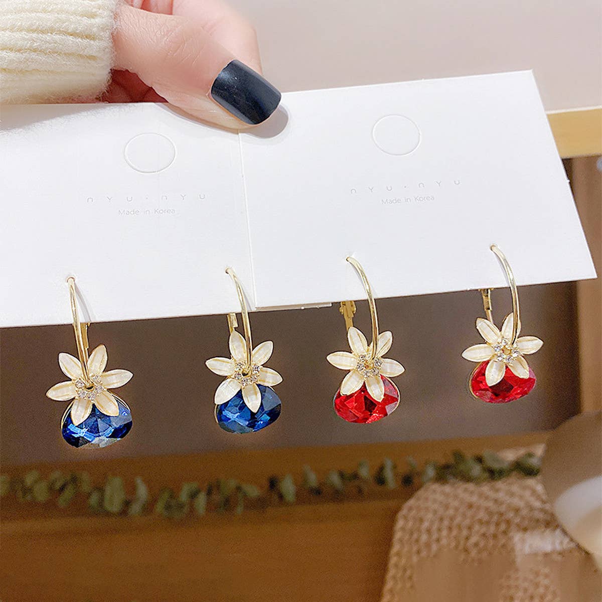 CHRISTMAS BOW RED SERIES EARRINGS