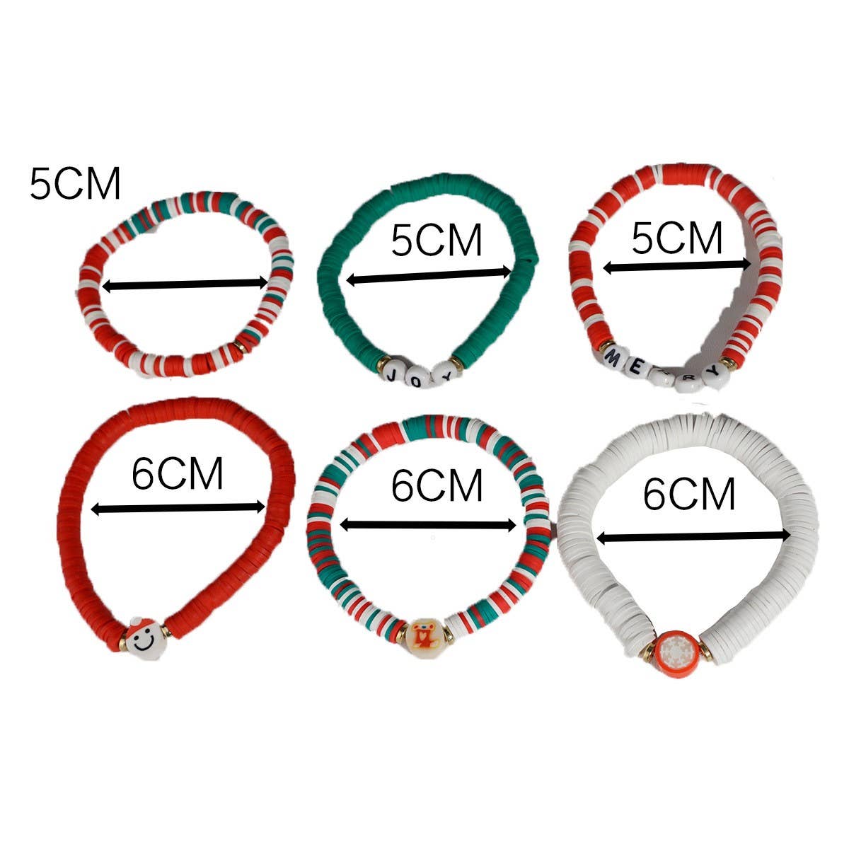 BEADED LETTER PEARL CHRISTMAS BRACELET COMBINATION_CWMM2618