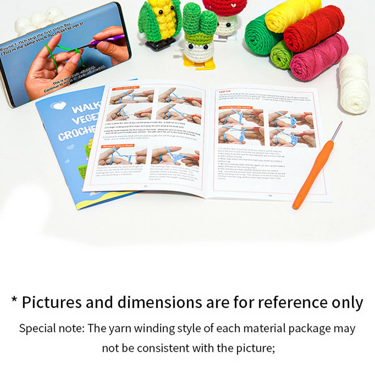 HANDMADE DIY TOY ORNAMENTS CROCHET MATERIAL KIT