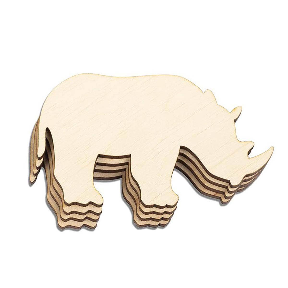 CWASC2676_JUNGLE ANIMAL HANDMADE DIY WOODEN CRAFTS