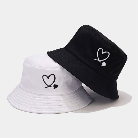 CWAH3173_FASHIONABLE HEART EMBROIDERED BUCKET HAT
