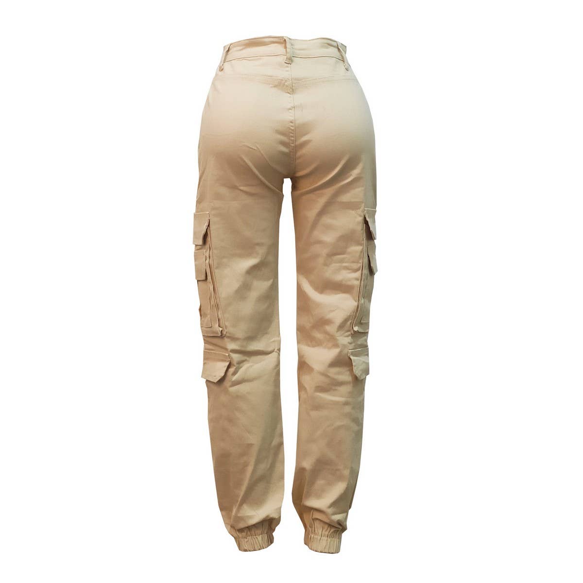 WOMENS SLIM FITTING MULTI POCKET CARGO PANTS_CWBLP0354