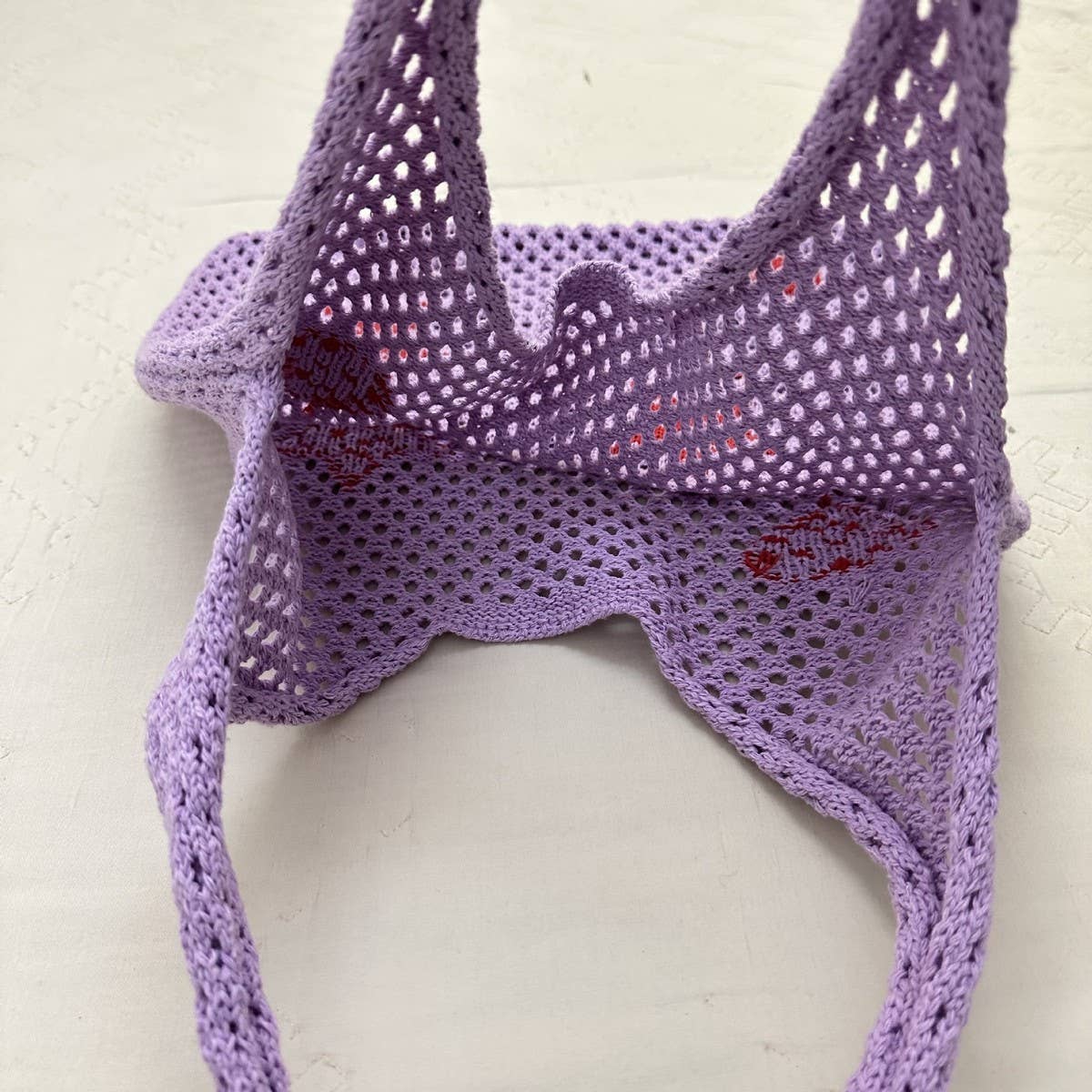 CWAB1957_LOVE STAR PRINTED KNITTED BAG