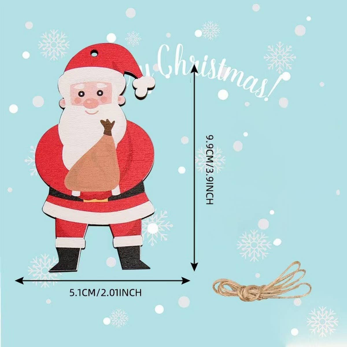 CWMM9156_WOODEN CHRISTMAS CARVING CREATIVE ORNAMENTS