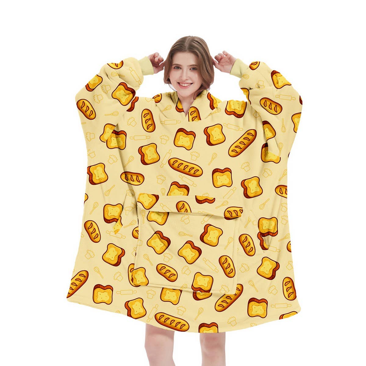 Pullover Hoodie Blanket for Outdoor & TV Lounging_CWAHA6526