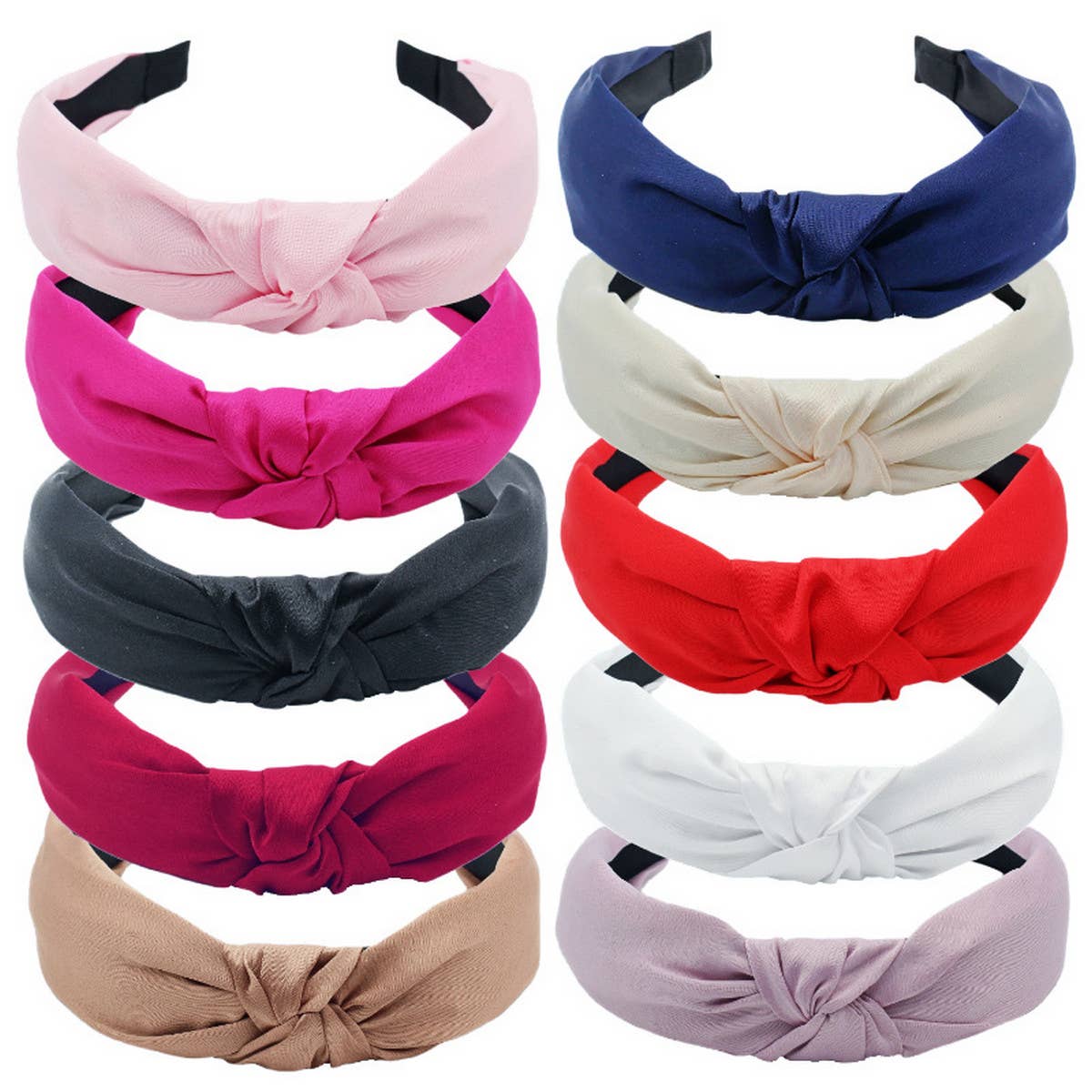 SOLID COLOR CROSS KNOT HEADBAND_CWAHA1668