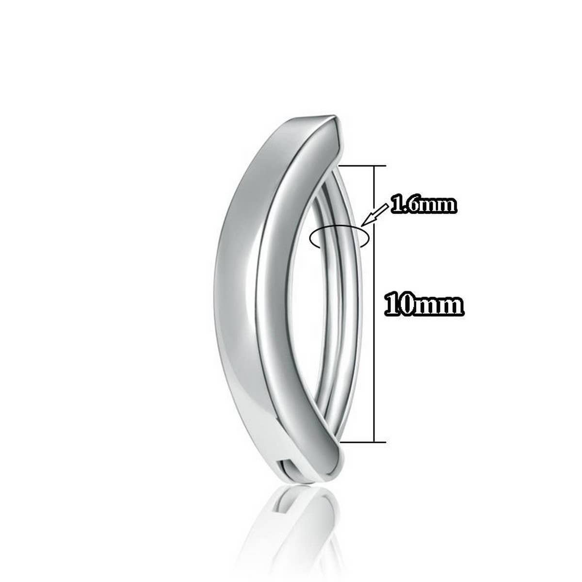 Minimalist CZ Belly Ring ? Polished Metal Style