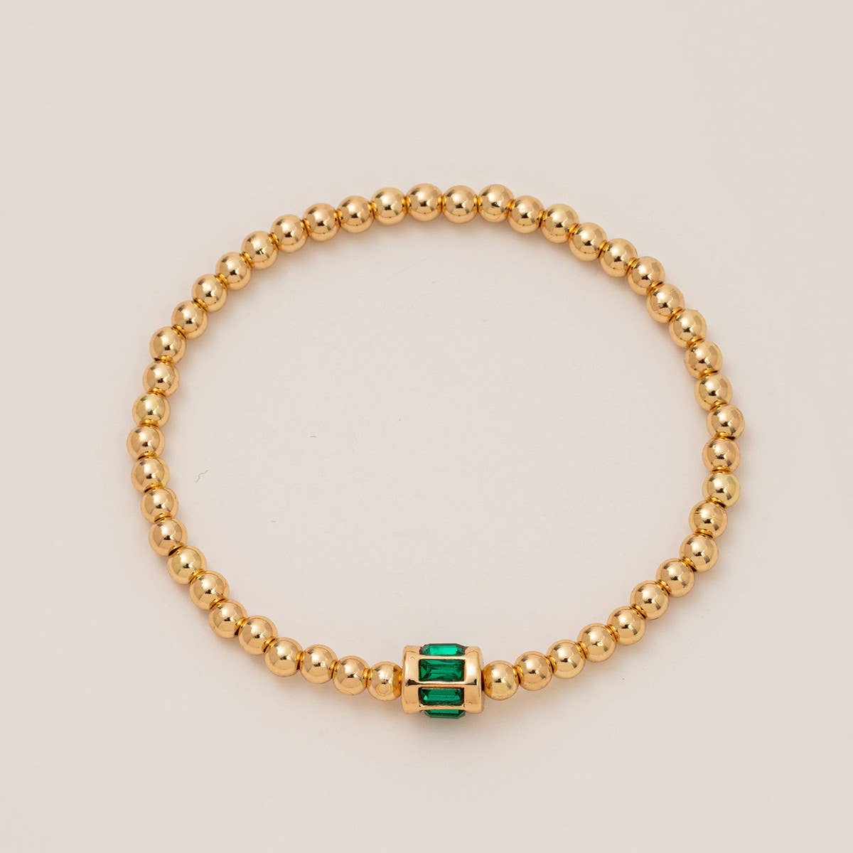 Bead Birthstone Bracelet December- Zircon Charm_CWMM6959