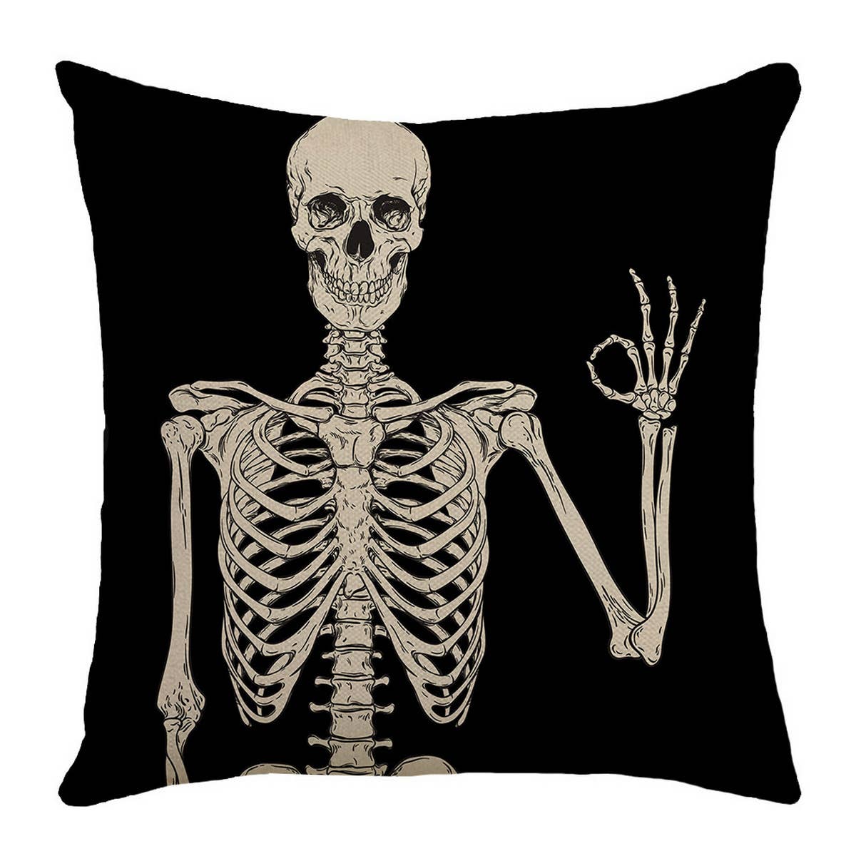 HALLOWEEN DAY OF THE DEAD SKULL PILLOWCASE