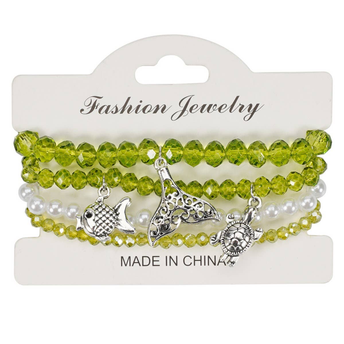 CWAJE05707_BOHO OCEAN STARFISH DOLPHIN SHELL BRACELET