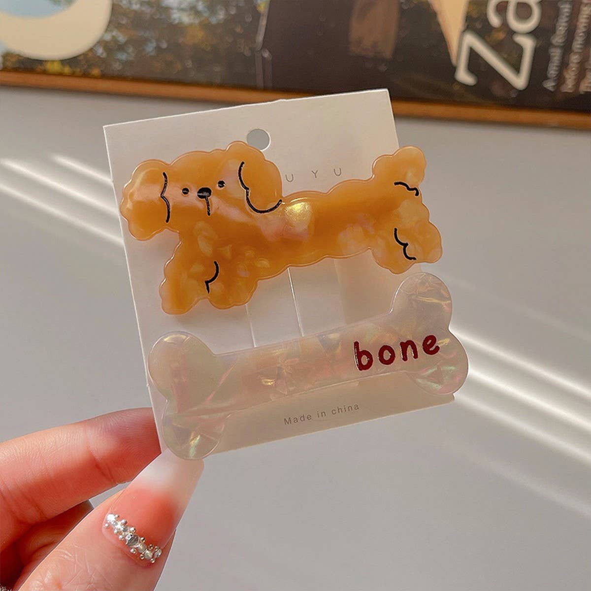 CWMM9291_CUTE CARTOON PUPPY HAIR CLIP