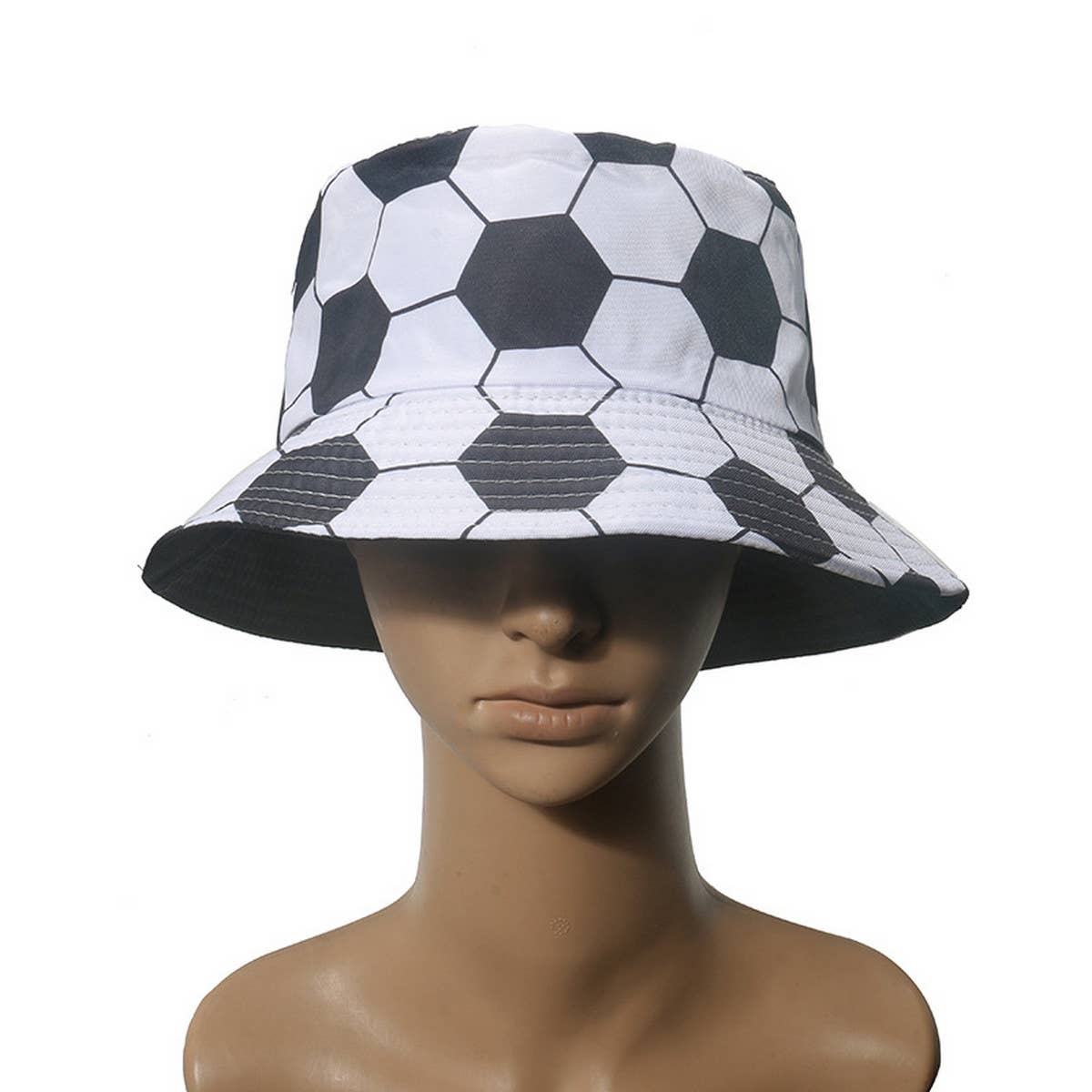 CASUAL DOUBLE-SIDED FOOTBALL PRINT BUCKET HAT_CWAH1560
