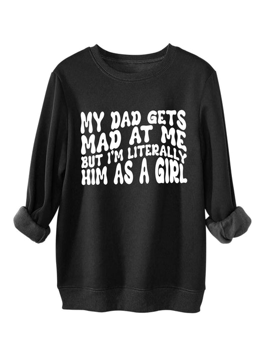 Fashionable letter printed thickened warm hoodie