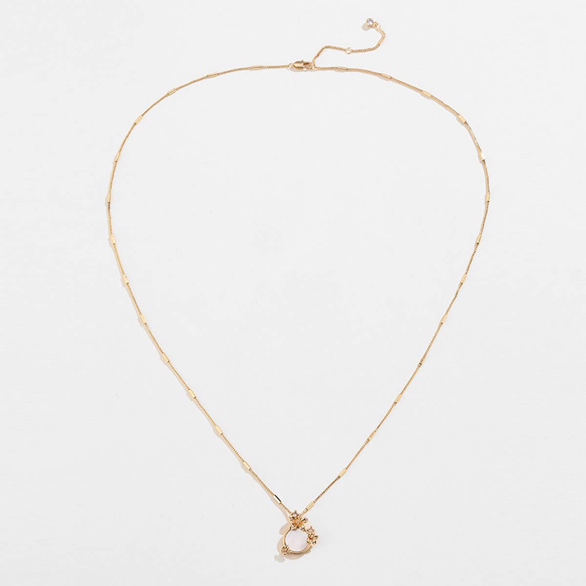 FASHION FLOWER SHELL NECKLACE JEWELRY SET_CWAJE2934