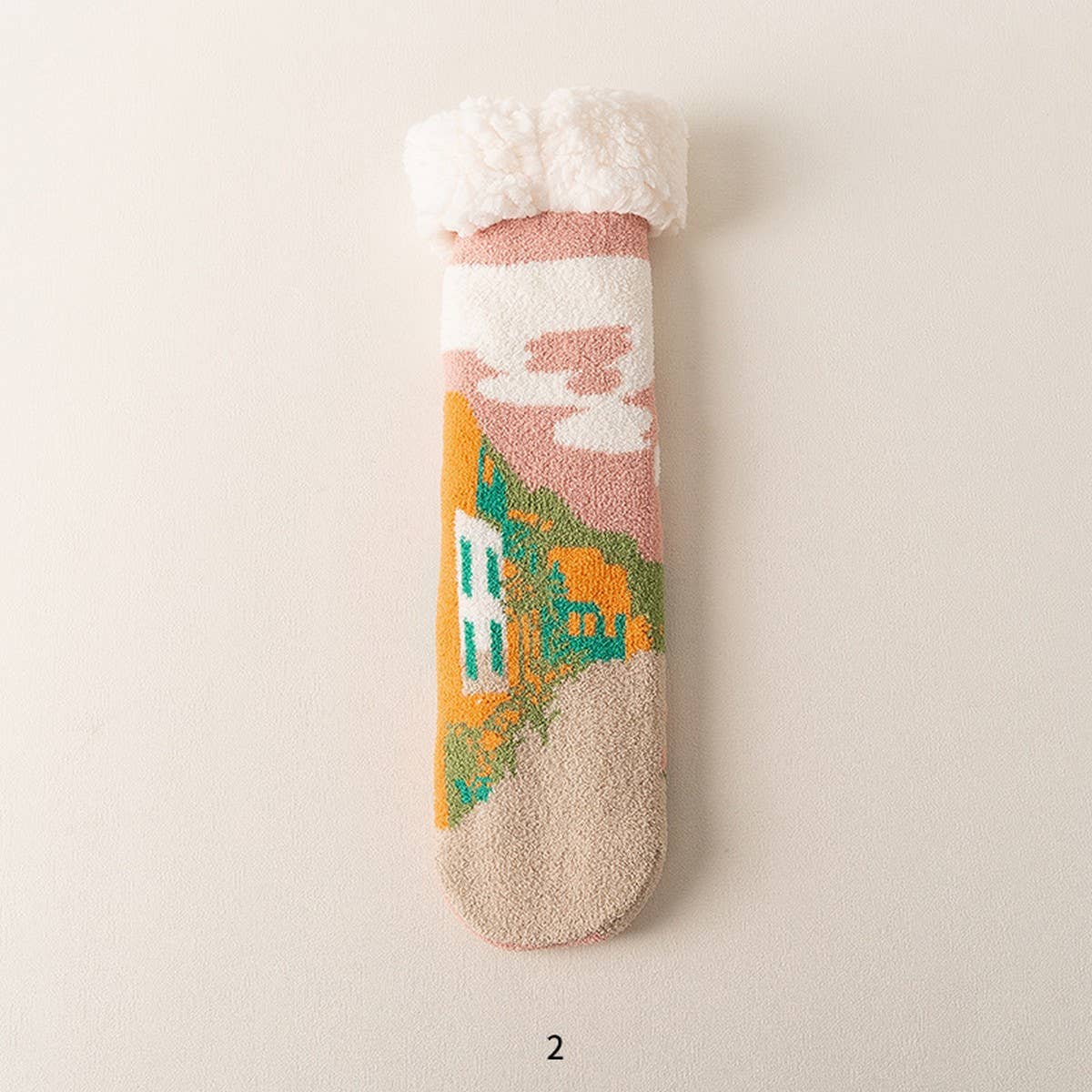 WINTER MID-TUBE NON-SLIP FLOOR SOCKS FOR WOMEN