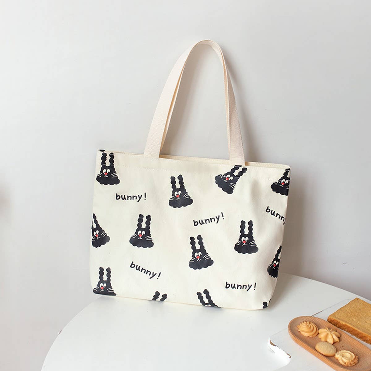 Cute Cartoon Canvas Tote Bag for Girls, Large_CWAB5659