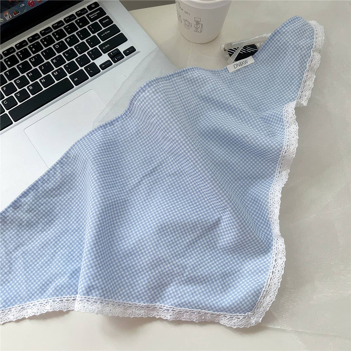 Plaid Cotton Linen Triangle Scarf ??Sun Protection_CWASC0839