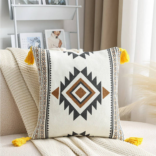 BOHEMIAN STYLE GEOMETRIC PILLOW COVER_CWMM0863