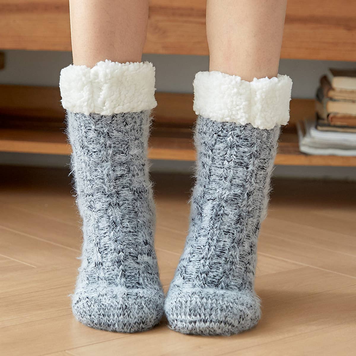 WOMEN PLUSH SNOW SOCKS PLUSH INDOOR SLIPPERS