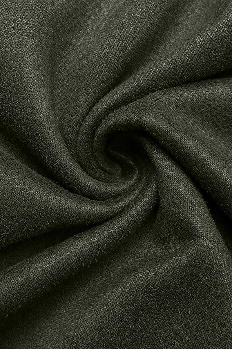 CWDSD8736_PATCHWORK SOLID LONG SLEEVE SWEATSHIRT DRESS