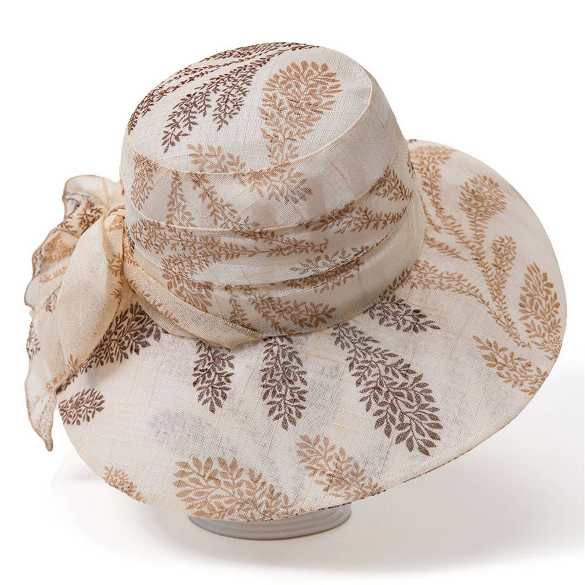 BOW MESH SUN PROTECTION UV BUCKET HAT_CWAH1460