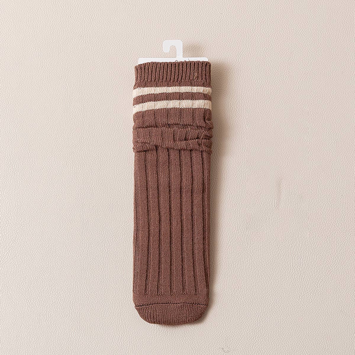 AUTUMN AND WINTER TWO-BAR STACKED SOCKS_CWMS0998