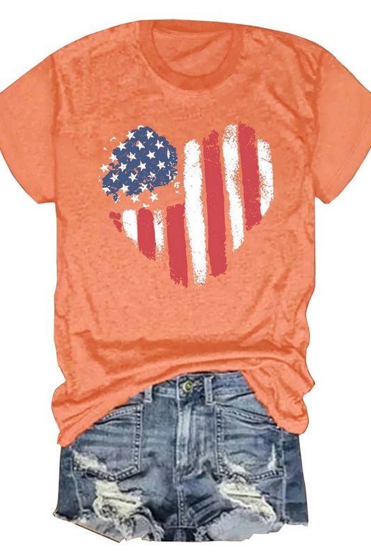 Cwtts1140_Round Neck Printed Short Sleeve Casual T-Shirt