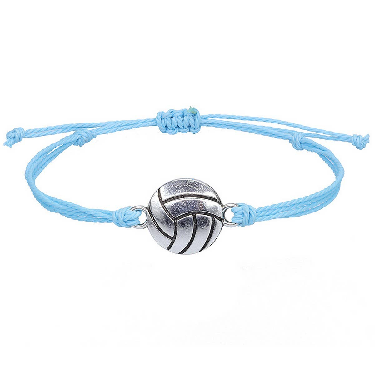 WATERPROOF WAX THREAD WOVEN FOOTBALL BRACELET