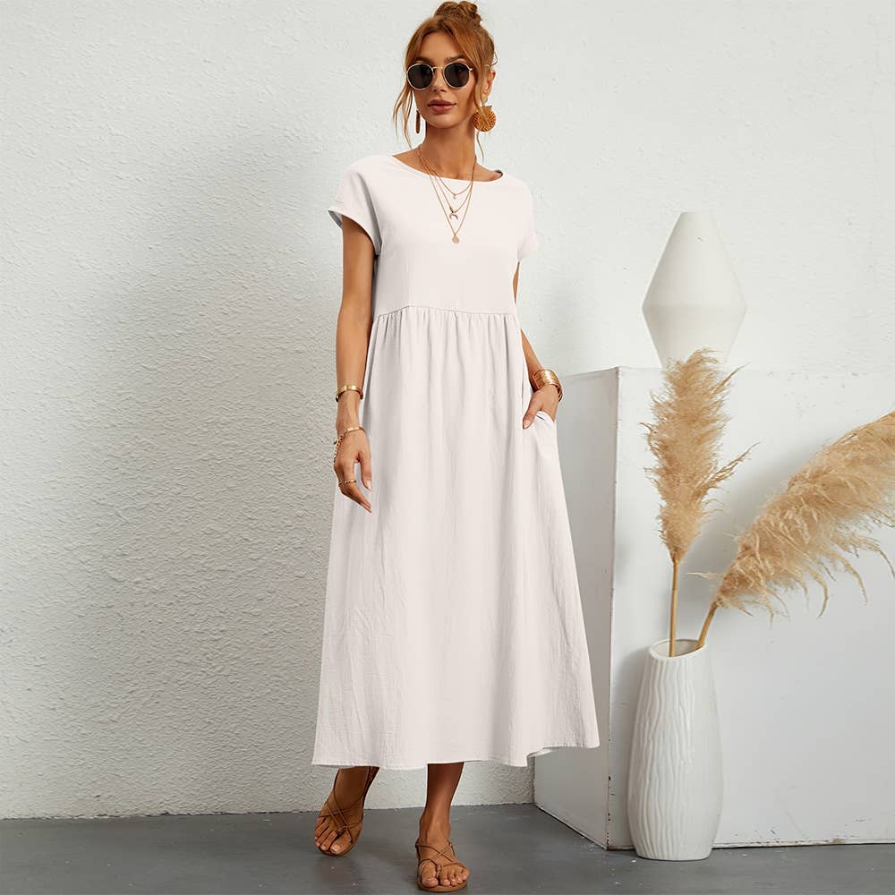 STYLISH AND ELEGANT LONG CASUAL DRESS