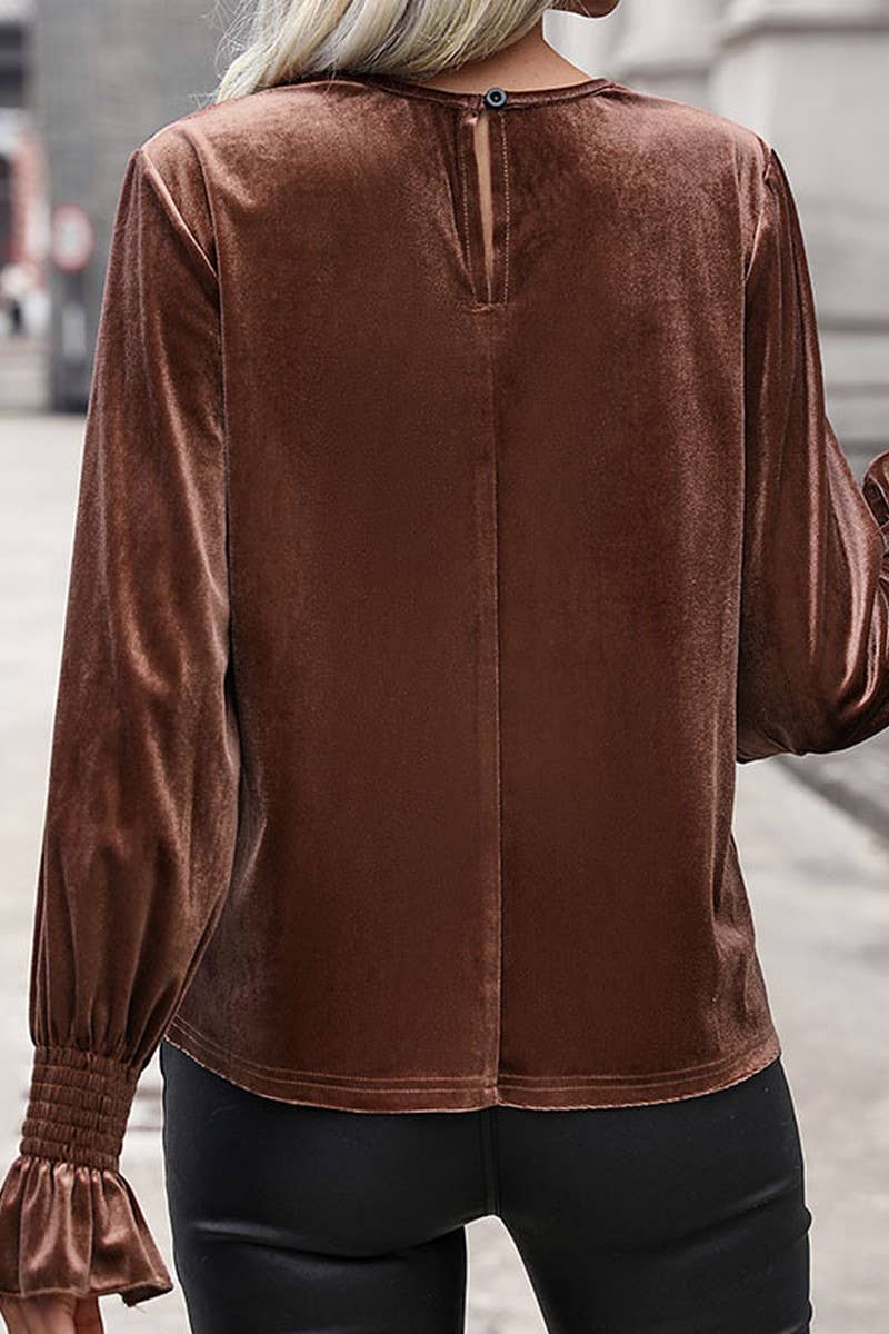 LACE LONG SLEEVE KNIT TOP_CWTTL1510