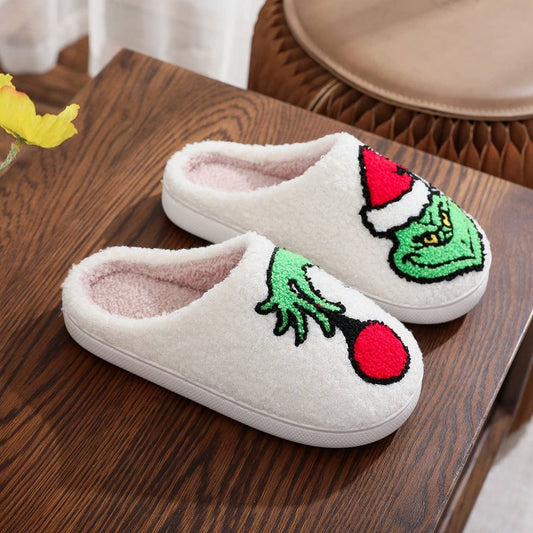 CHRISTMAS GRINCH HOME COTTON SLIPPERS