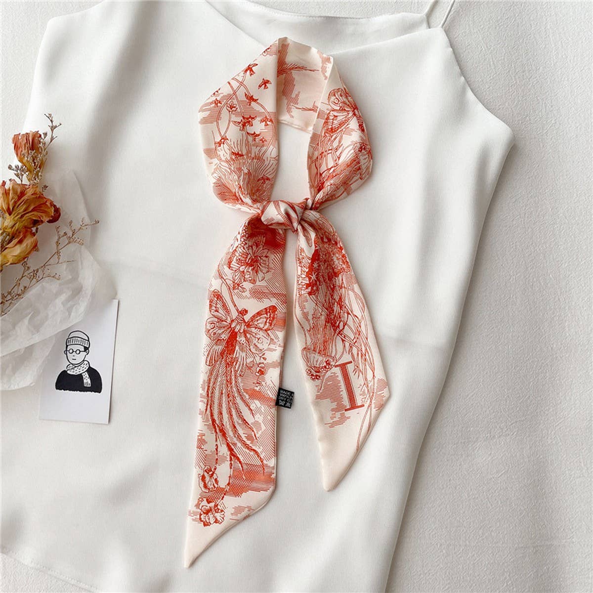 LETTER CREATIVE DOUBLE-LAYER HAIRBAND HEAD SCARF