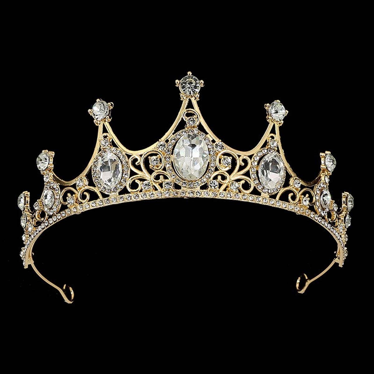 FASHION PRINCESS CROWN WEDDING CRYSTAL TIARAS_CWMM2017