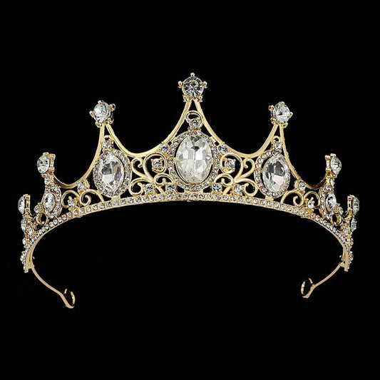 FASHION PRINCESS CROWN WEDDING CRYSTAL TIARAS_CWMM2017