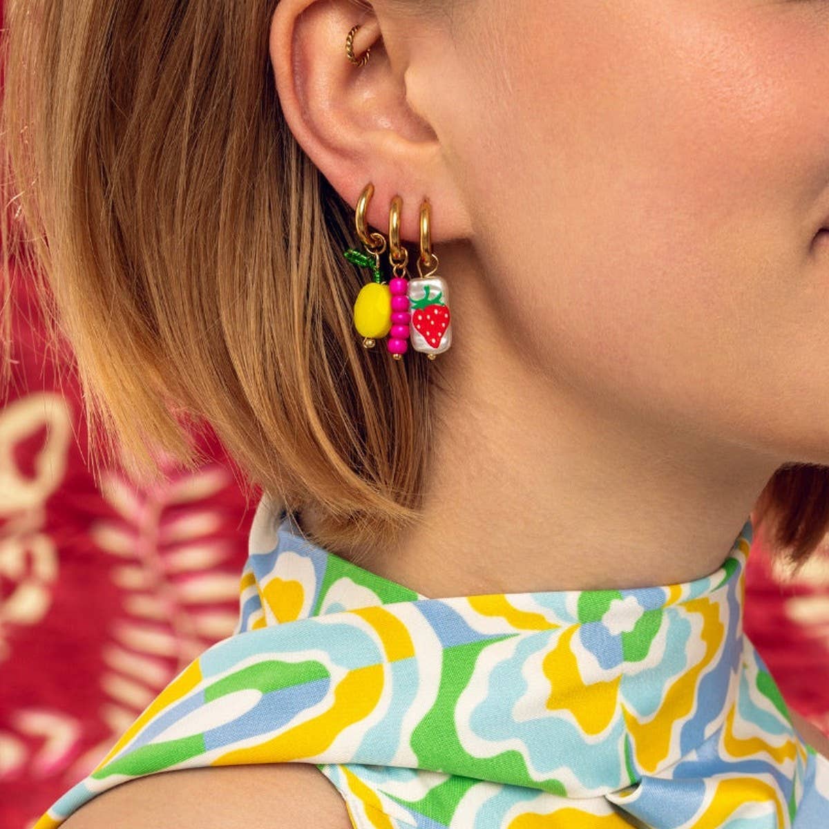 Fashion Stainless Steel Fruit Series Earrings_CWAJE5116