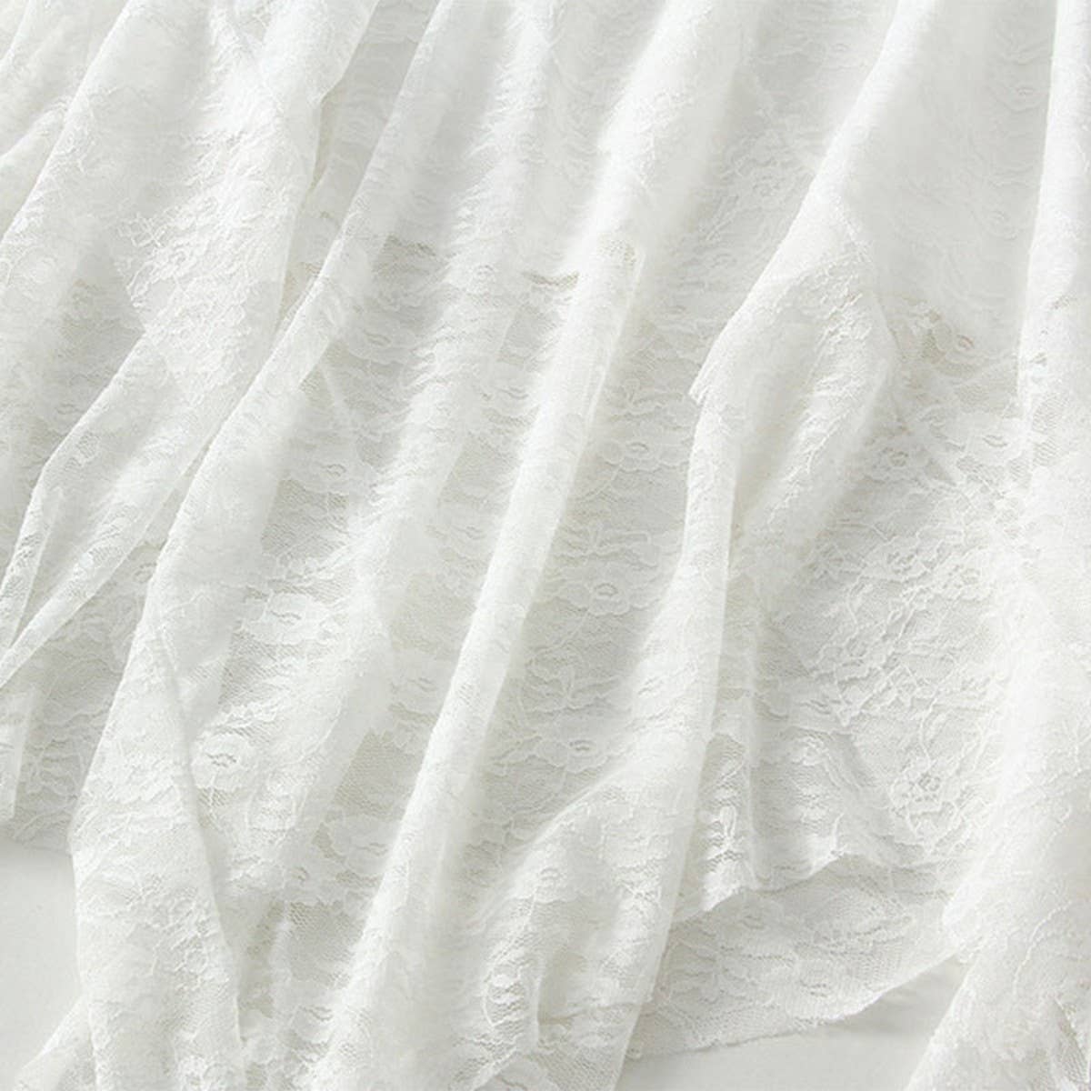 Irregular Lace A-Line Midi Cake Skirt