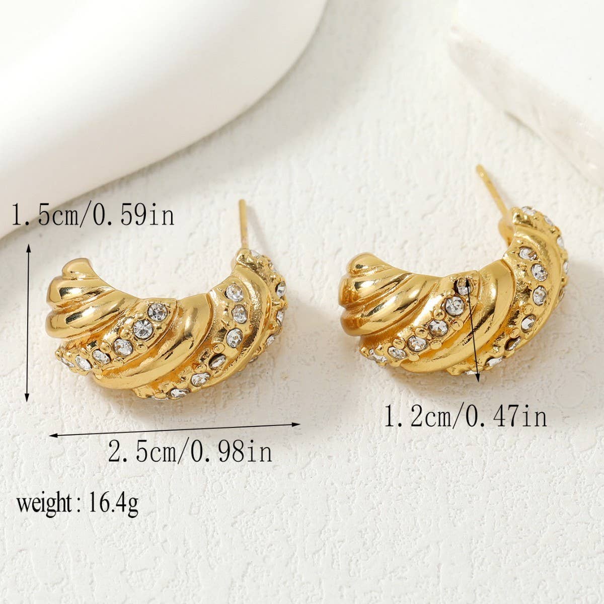 RETRO ALL-MATCH GEOMETRIC RHINESTONE EARRINGS_CWMM3662