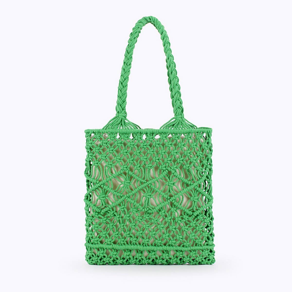 SOLID COLOR VERSATILE SIMPLE HOLLOW HAND-WOVEN BAG_CWAB4686