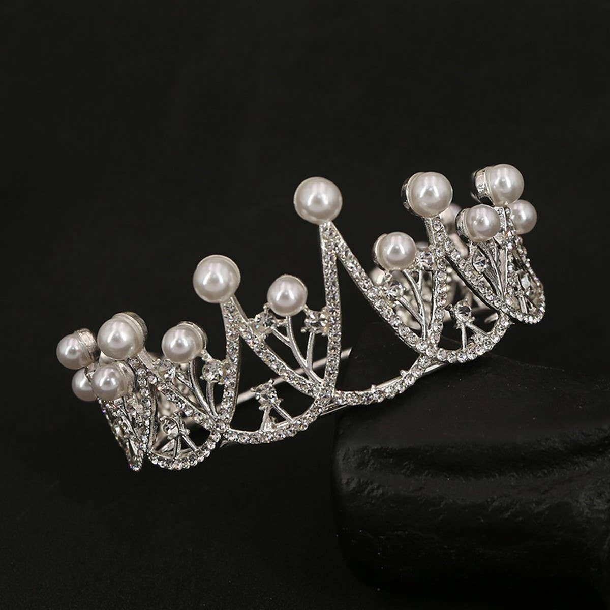 BRIDAL JEWELRY PEARL WEDDING CRYSTAL HEADDRESS_CWMM2020
