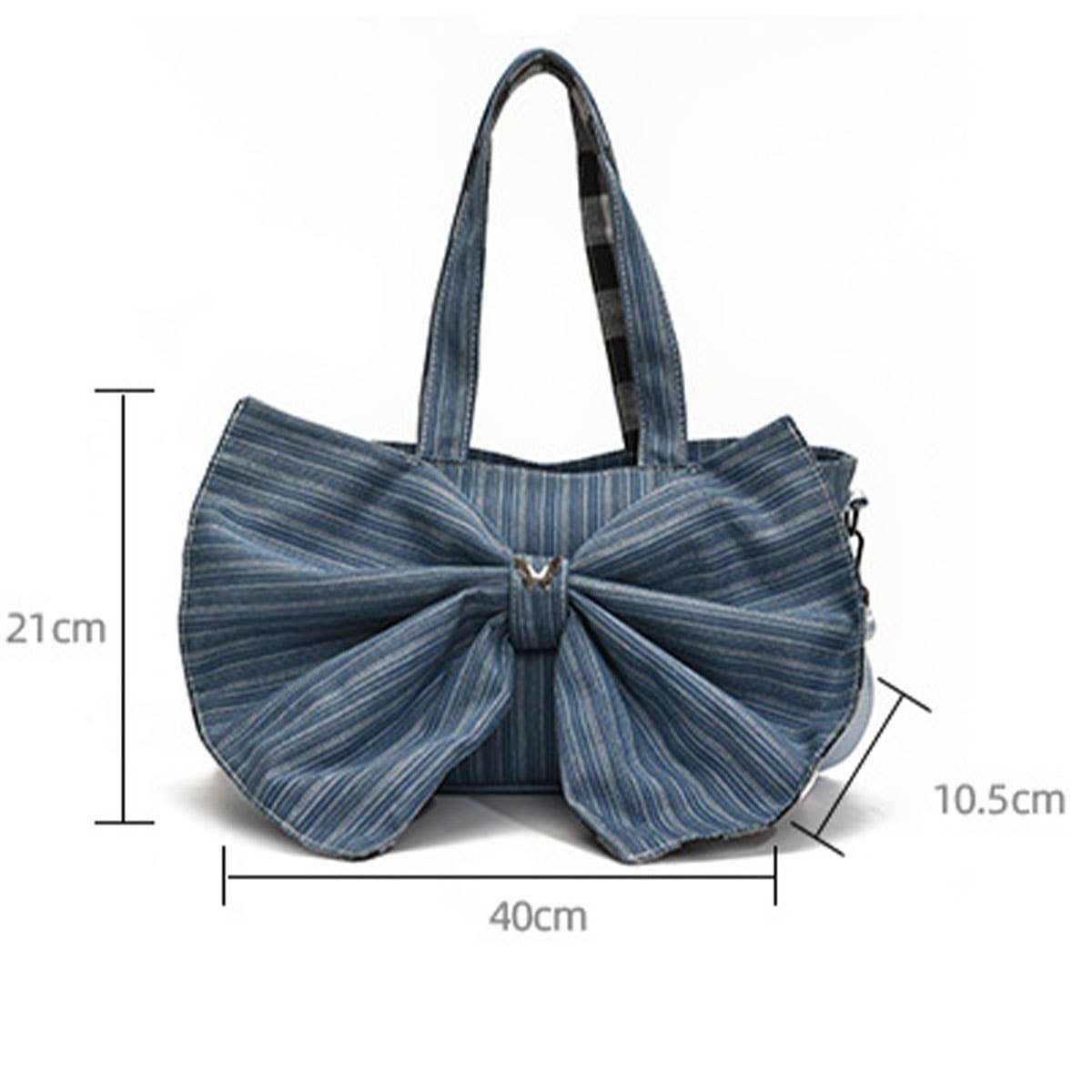 Single-shoulder bow school-style bag