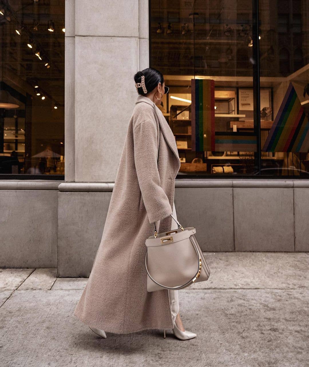 LONG SLEEVE SOLID COLOR LAPEL SINGLE BUTTON COAT