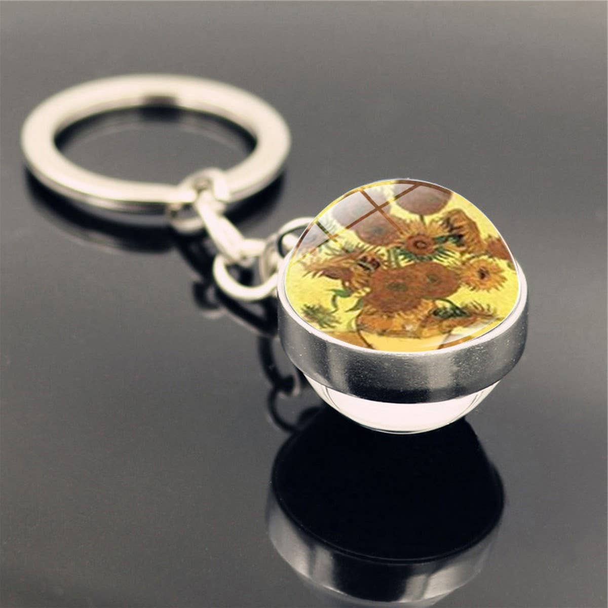 STARRY SKY TIME GEM METAL KEYCHAIN PENDANT JEWELRY_CWMM0494